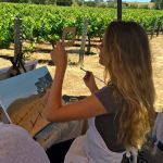 Painting in the Vineyard at Sunstone Capturing beauty
