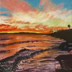 Kerry Robinson sunset ocean painting