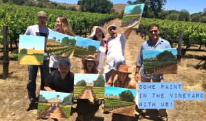 Paint in the Vineyard in Santa Ynez Valley Santa Barbara Fun things to do