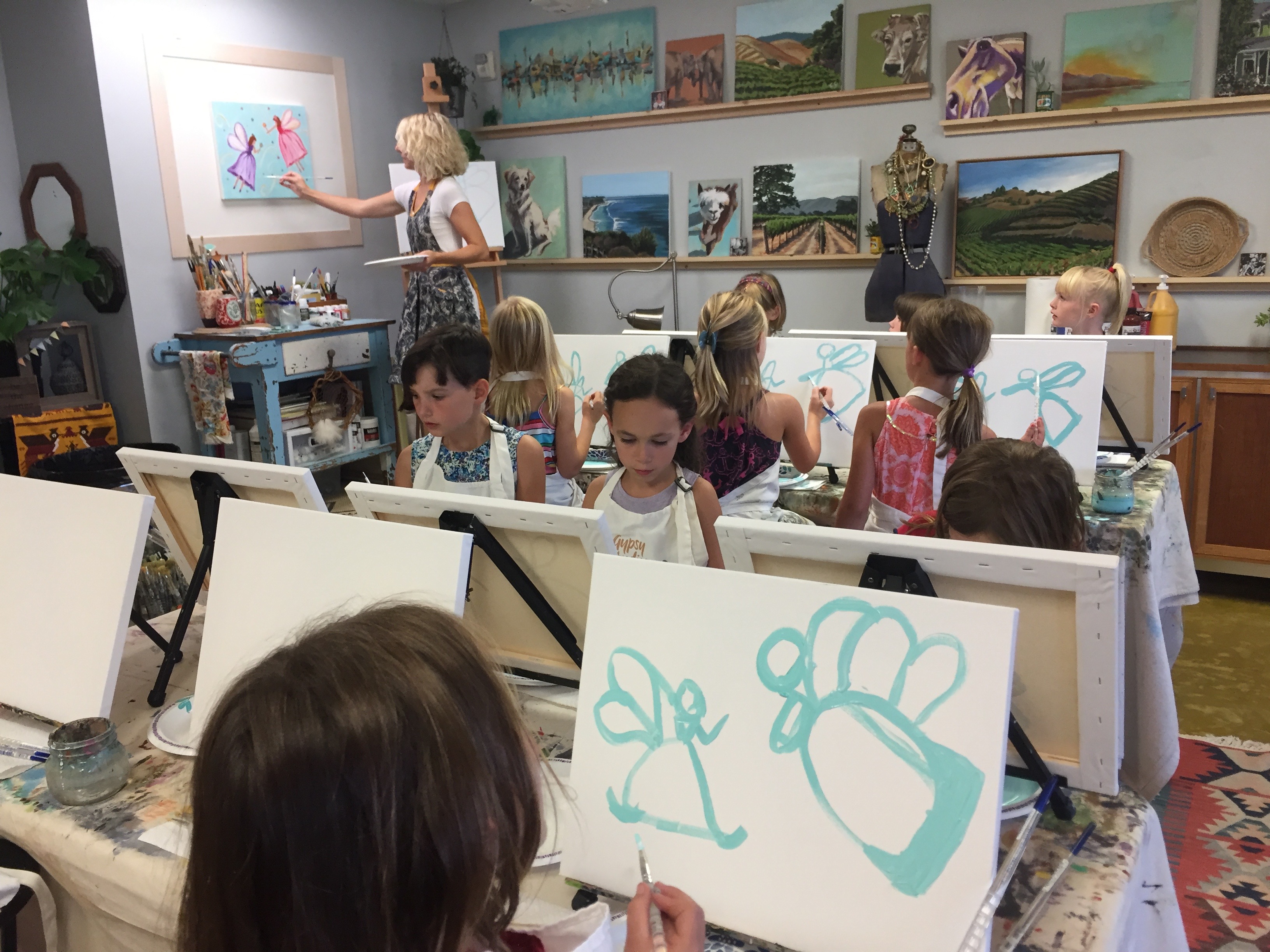 Private Painting Birthday Art Party Buellton kids