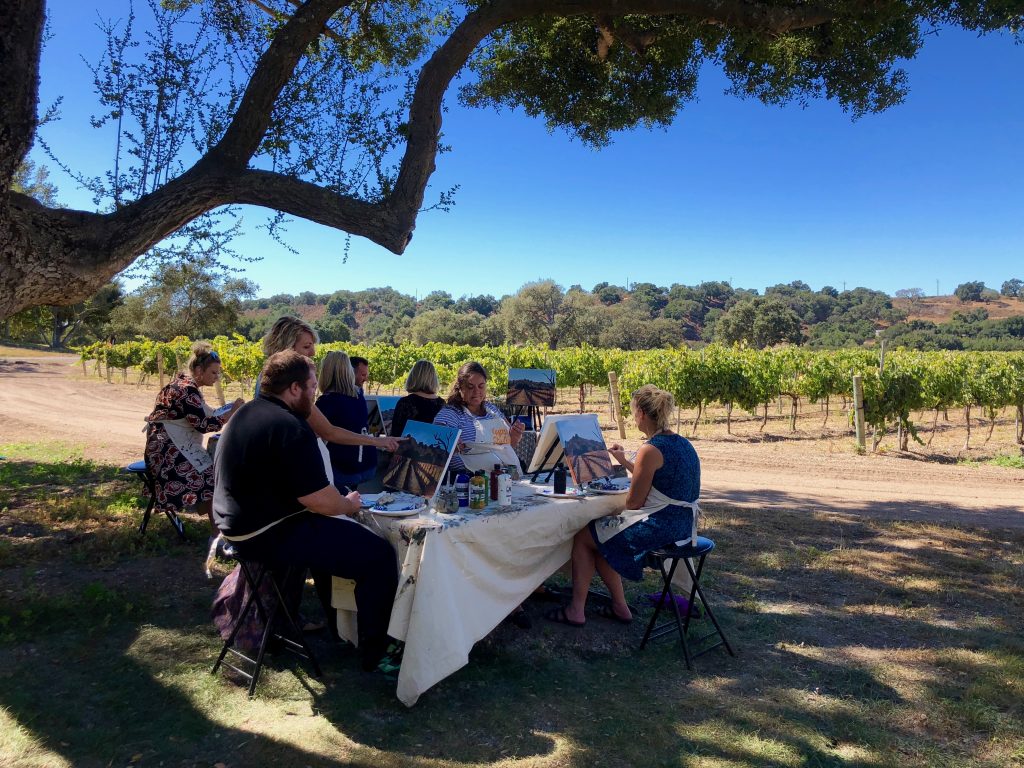 Painting in the Vineyard