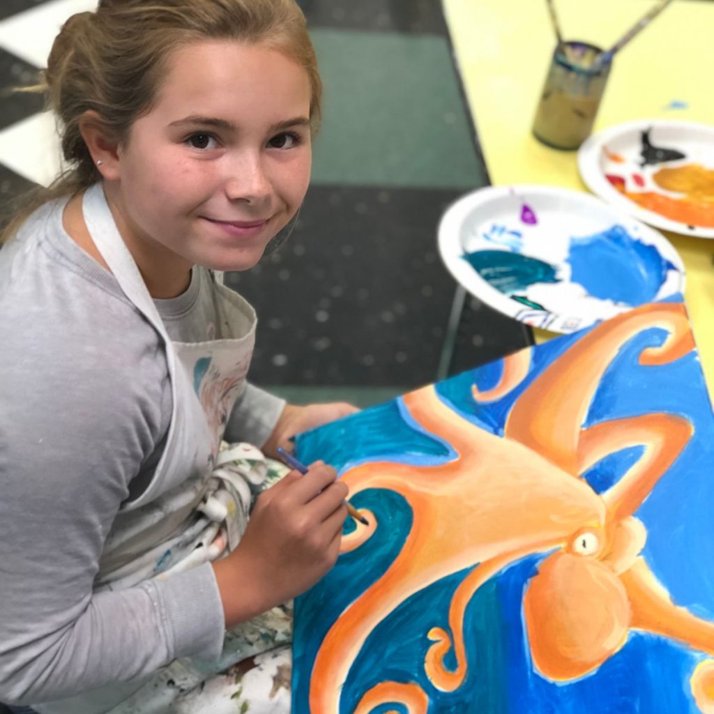 Adult Acrylic Painting Class, Solvang art class Art Spot on Wheels