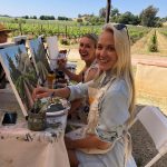 Painting in the Vineyard at Brander Vineyard, Activities in Santa Ynez, Solvang, Wine tasting 3