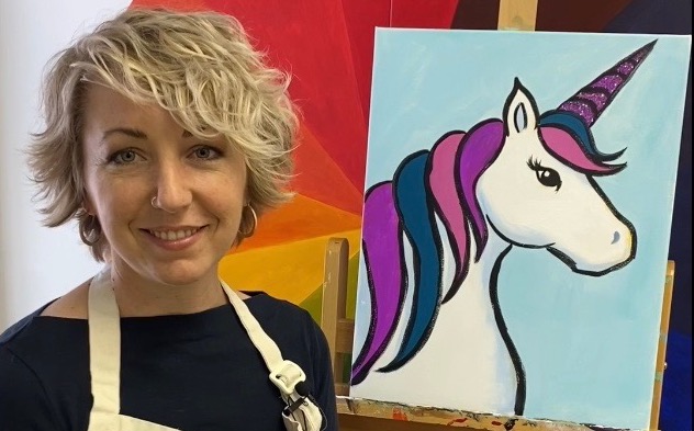 The Sparkly Unicorn – Acrylic Painting Tutorial