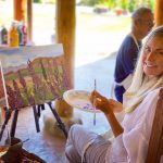 private painting event in Solvang, Santa Ynez Valley things to do, art lessons
