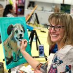 Adult art class, acrylic painting class in solvang, art class in Santa Ynez Valley