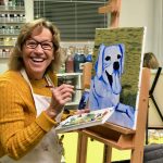 Adult art class, acrylic painting class in solvang, art class in Santa Ynez Valley 2