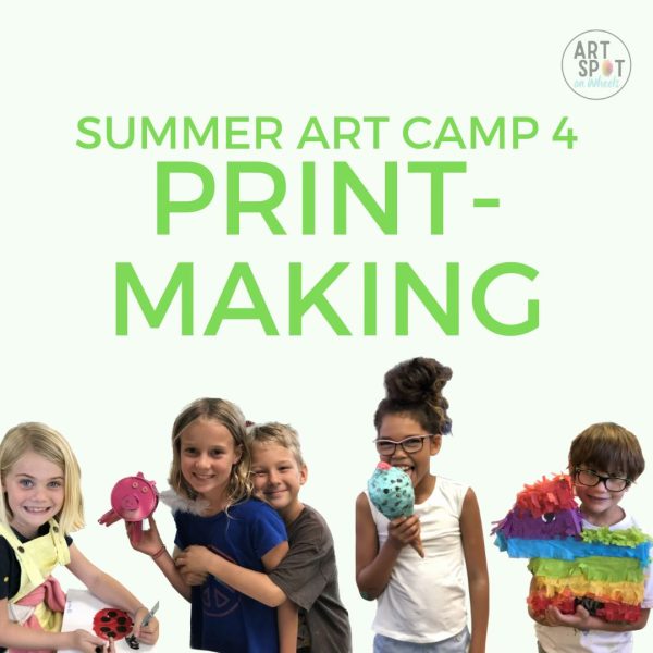 2023 summer camp squares - Summer art camp Week 4 printmaking 2