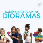 2023 summer camp squares – Summer art camp Week 5 dioramas 2