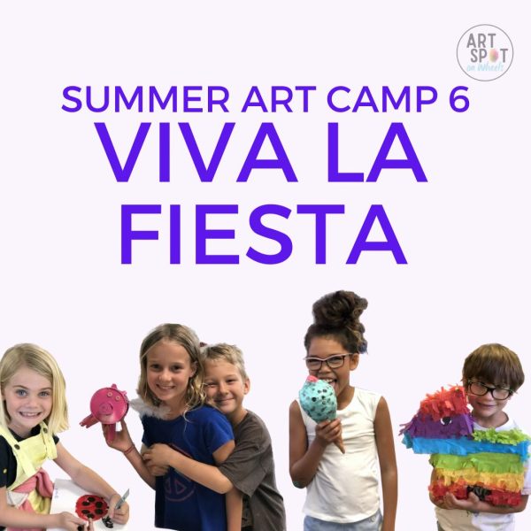 2023 summer camp squares - Summer art camp Week 6 viva la fiesta 2