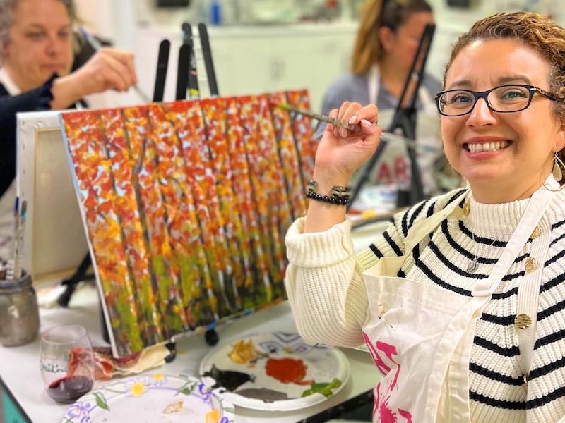 Learn to paint and sip wine in Solvang